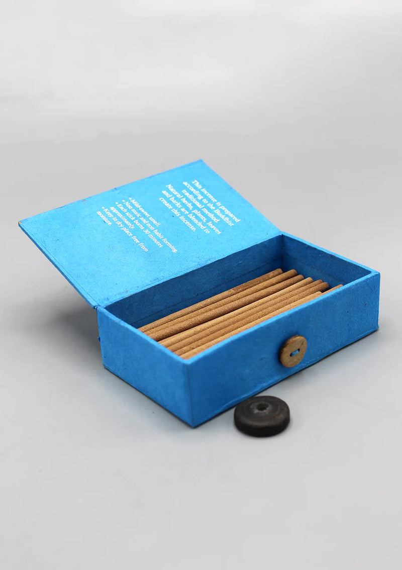 Sandalwood Tibetan Incense Gift Box with Lokta Cover - 2