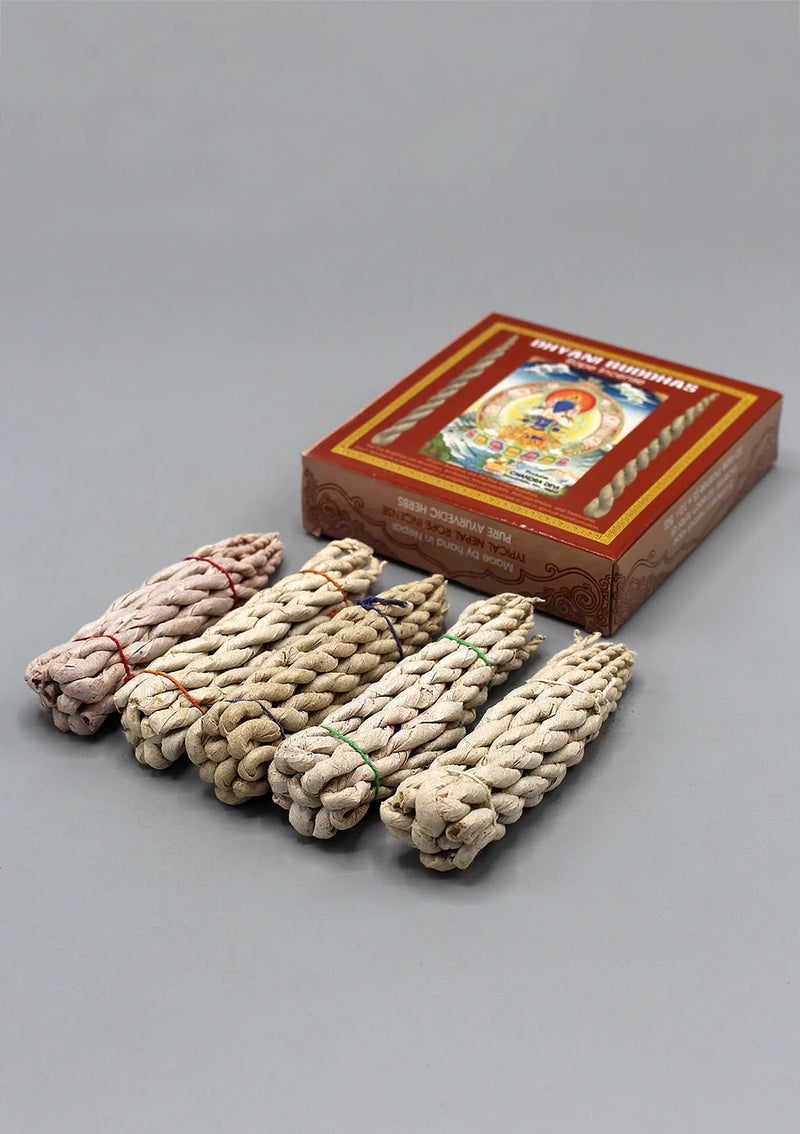 Five Dhyani Buddhas Rope Incense - Handmade Set with Multiple Aromas - 4
