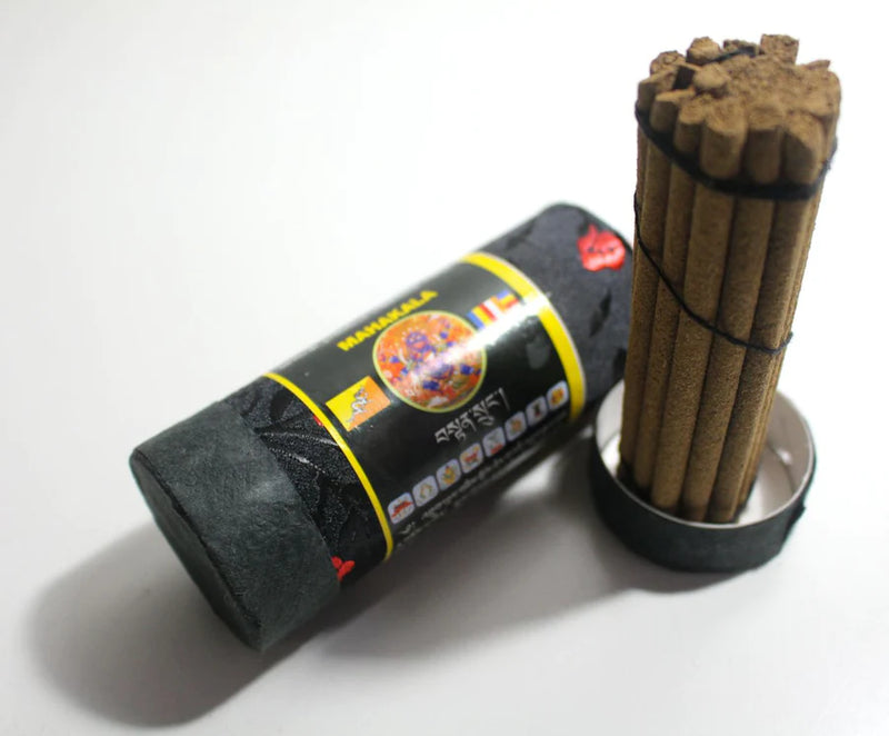 Tibetan Mahakala Incense - Traditional Luck and Protection Tribute - 1