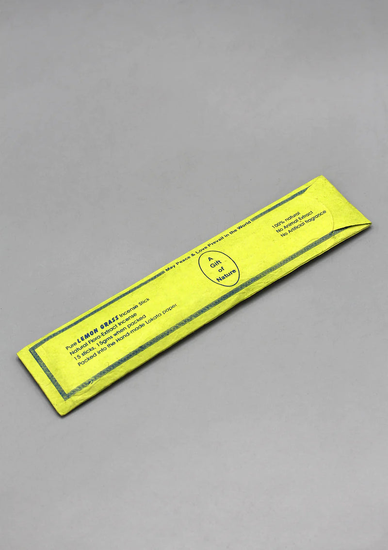 Lemon Grass Flora Incense - Natural and Uplifting Fragrance - 1