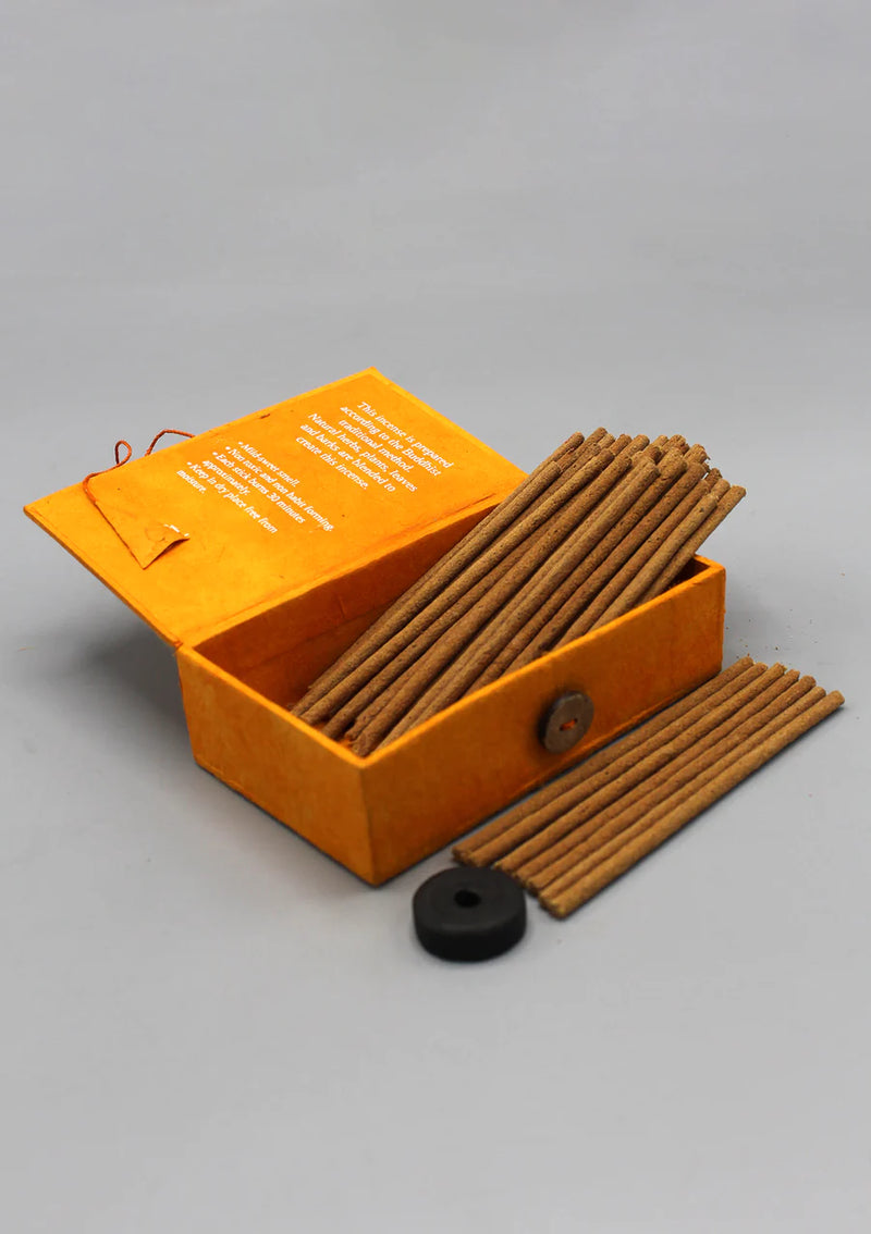 Himalayan Cedar Incense in Lokta Gift Box - Traditional Buddhist Blend - 2
