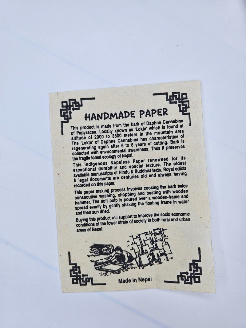 Handmade Patchwork Lokta Paper Journal