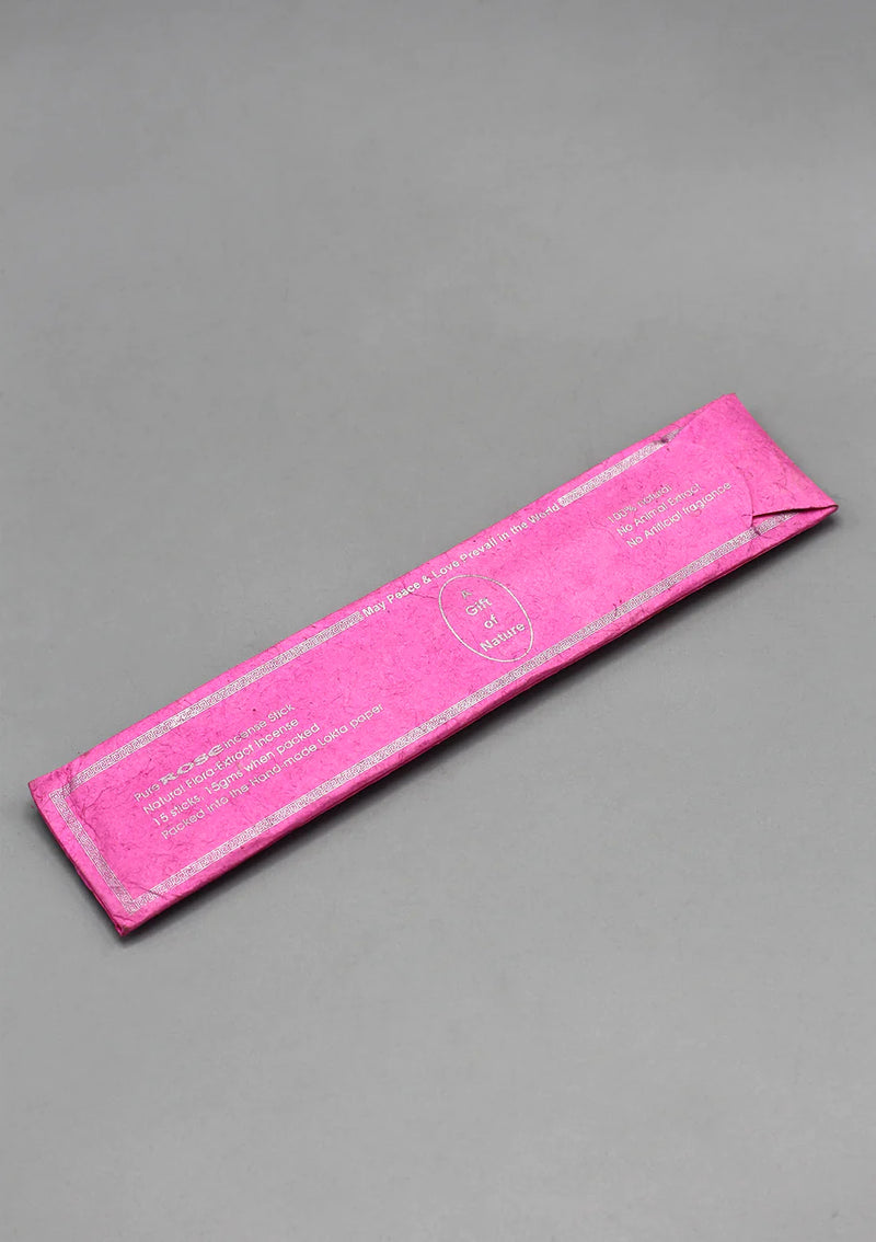 Rose Flora Incense Sticks - 100% Natural Fragrance for Peace and Harmony - 1