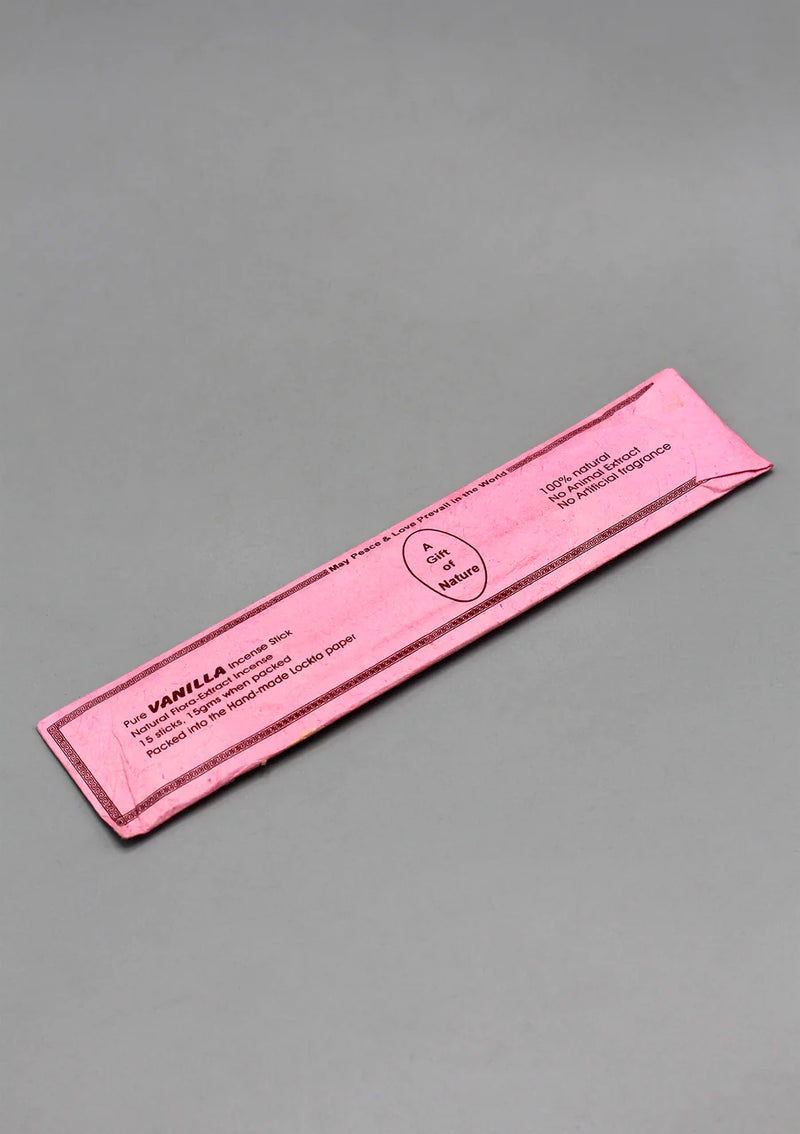 Vanilla Flora Incense Sticks - Natural Aromatherapy for Peace and Harmony - 1