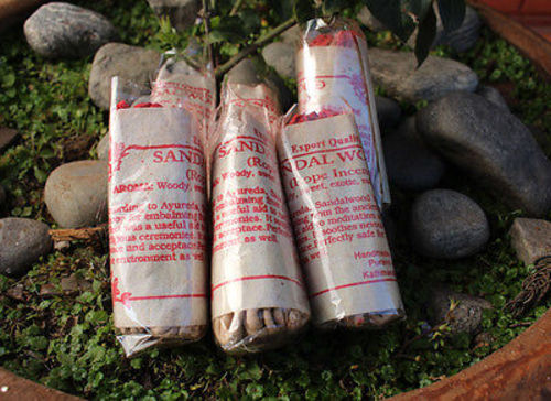 Sandalwood Rope Incense - Pack of 6 | Calming Meditation Aid - 1