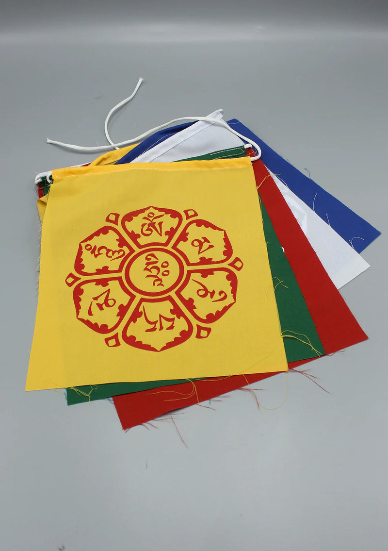 Tibetan Buddhist Prayer Flags – Om Mani Padme Hum Mantra