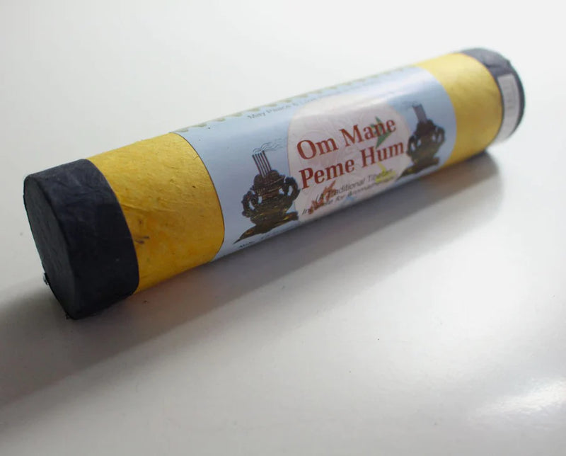 Tibetan Om Mani Peme Hum Incense - Traditional Aromatherapy Blend - 1