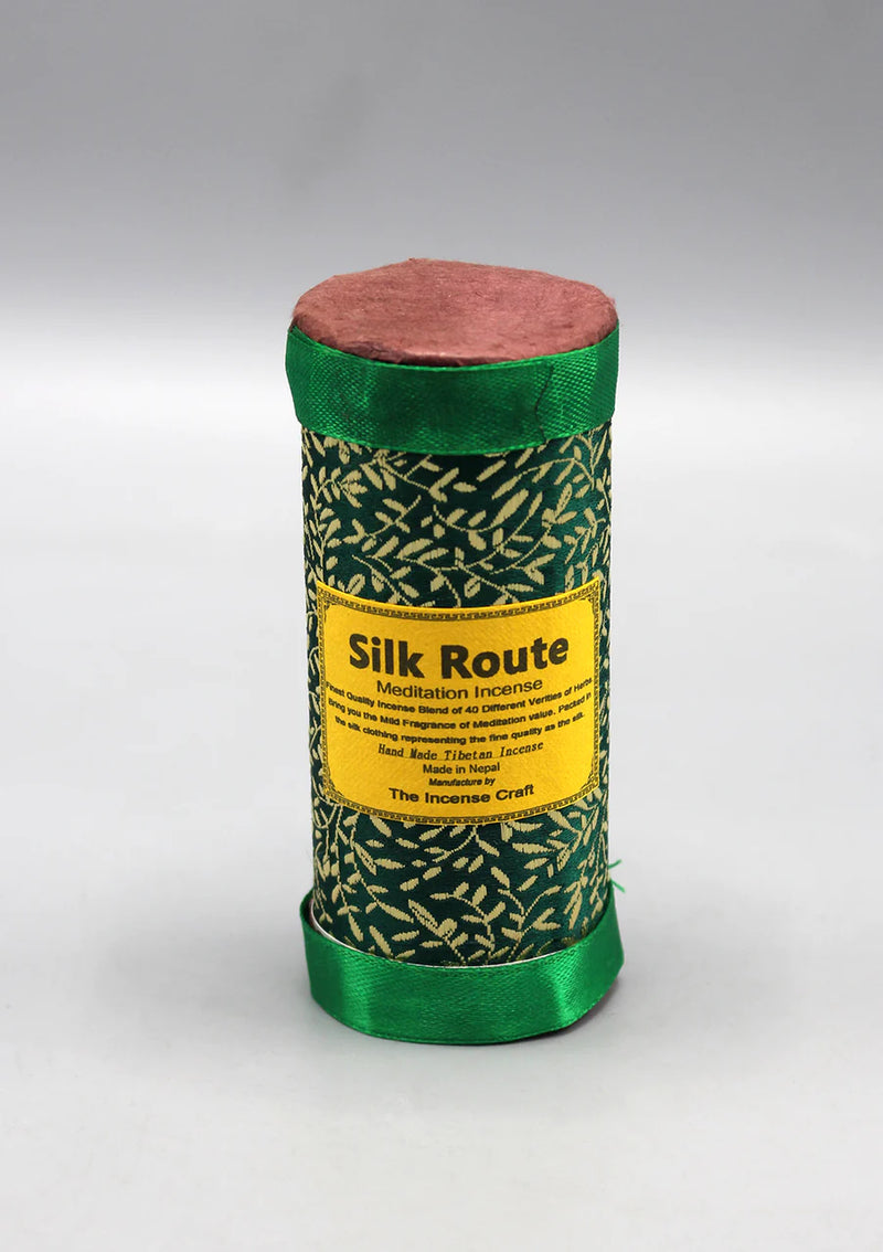Green Silk Route Meditation Incense - Handmade Blend of 40 Herbs - 1